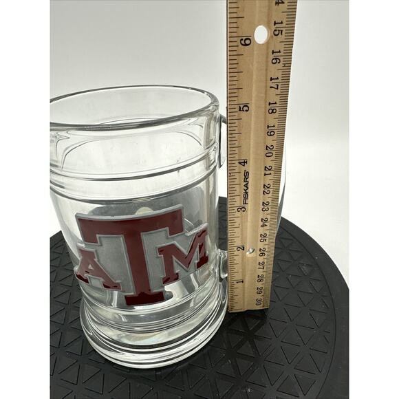 Texas A&M Aggies 16oz Thick Glass Tankard Beer Mug EUC - Picture 6 of 7